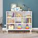 Kit 2 Nichos Organizadores Multifuncionais com Rodízios Toys Q01 Branco - Mpozenato