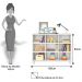 Kit 2 Nichos Organizadores Multifuncionais com Rodízios Toys Q01 Branco - Mpozenato