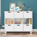 Kit 2 Nichos Organizadores com Rodízios Toys Q01 6 Gavetas Branco - Mpozenato