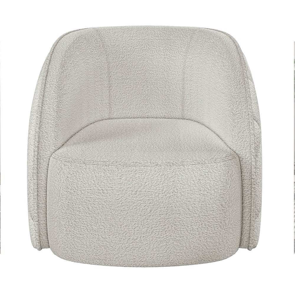 Kit 2 Poltronas Decorativa para Sala 90cm Tressê Zion M22 Bouclê Branco - Mpozenato