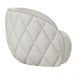 Kit 2 Poltronas Decorativa para Sala 90cm Tressê Zion M22 Bouclê Branco - Mpozenato