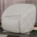 Kit 2 Poltronas Decorativa para Sala 90cm Tressê Zion M22 Linho Cru - Mpozenato