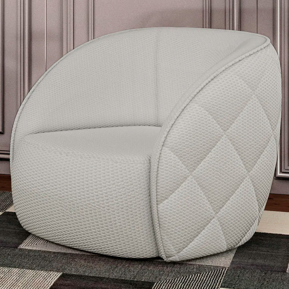 Kit 2 Poltronas Decorativa para Sala 90cm Tressê Zion M22 Linho Cru - Mpozenato
