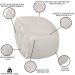 Kit 2 Poltronas Decorativa para Sala 90cm Tressê Zion M22 Linho Cru - Mpozenato