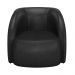 Kit 2 Poltronas Decorativa para Sala 90cm Tressê Zion M22 Sintético Preto - Mpozenato