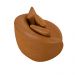 Kit 2 Poltronas Decorativa para Sala Pés Madeira Kaly M22 Sintético Caramelo - Mpozenato