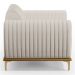 Kit 2 Poltronas Decorativas Base Gold Molino D06 Linho C-367 Cru - Mpozenato