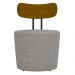 Kit 2 Poltronas Decorativas Redondas 53cm Le Moon M22 Linho Cinza - Mpozenato