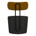 Kit 2 Poltronas Decorativas Redondas 53cm Le Moon M22 PU Preto - Mpozenato