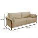Kit 2 Poltronas Decorativas Sala de Estar 102cm Pés Madeira Roya M22 Linho Bege - Mpozenato