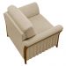 Kit 2 Poltronas Decorativas Sala de Estar 102cm Pés Madeira Roya M22 Linho Bege - Mpozenato