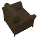 Kit 2 Poltronas Decorativas Sala de Estar 102cm Pés Madeira Roya M22 Veludo Marrom - Mpozenato