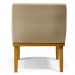 Kit 2 Poltronas Decorativas Vitória W01 Linho Bege Escuro - Mpozenato