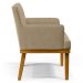 Kit 2 Poltronas Decorativas Vitória W01 Linho Bege Escuro - Mpozenato