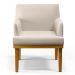 Kit 2 Poltronas Decorativas Vitória W01 Linho Cru - Mpozenato