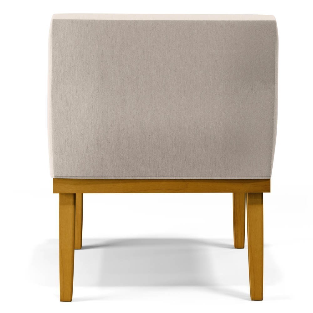 Kit 2 Poltronas Decorativas Vitória W01 Linho Cru - Mpozenato