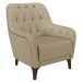 Kit 2 Poltronas Decorativas para Sala com Capitonê Pietà M22 Linho Bege - Mpozenato