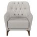 Kit 2 Poltronas Decorativas para Sala com Capitonê Pietà M22 Linho Cinza - Mpozenato