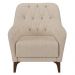 Kit 2 Poltronas Decorativas para Sala com Capitonê Pietà M22 Linho Cru - Mpozenato
