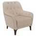 Kit 2 Poltronas Decorativas para Sala com Capitonê Pietà M22 Linho Cru - Mpozenato