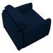 Kit 2 Poltronas Decorativas para Sala de Estar 98cm Amaranto M22 Veludo Azul Marinho - Mpozenato