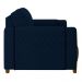 Kit 2 Poltronas Decorativas para Sala de Estar 98cm Amaranto M22 Veludo Azul Marinho - Mpozenato