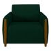 Kit 2 Poltronas Decorativas para Sala de Estar 98cm Amaranto M22 Veludo Verde - Mpozenato