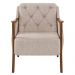 Kit 2 Poltronas Decorativas para Sala de Estar Capitonê Lapa M22 Linho Cinza - Mpozenato