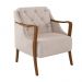 Kit 2 Poltronas Decorativas para Sala de Estar Capitonê Lapa M22 Linho Cinza - Mpozenato