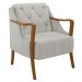 Kit 2 Poltronas Decorativas para Sala de Estar Capitonê Lapa M22 Linho Cru - Mpozenato