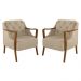 Kit 2 Poltronas Decorativas para Sala de Estar Capitonê Lapa M22 PU Bege - Mpozenato