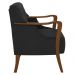 Kit 2 Poltronas Decorativas para Sala de Estar Capitonê Lapa M22 PU Preto - Mpozenato