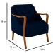 Kit 2 Poltronas Decorativas para Sala de Estar Capitonê Lapa M22 Veludo Azul Marinho - Mpozenato