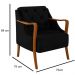 Kit 2 Poltronas Decorativas para Sala de Estar Capitonê Lapa M22 Veludo Preto - Mpozenato