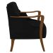 Kit 2 Poltronas Decorativas para Sala de Estar Capitonê Lapa M22 Veludo Preto - Mpozenato