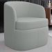 Kit 2 Poltronas Giratória Decorativa para Sala Dandara Z08 Boucle Cinza Claro - Mpozenato