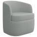 Kit 2 Poltronas Giratória Decorativa para Sala Dandara Z08 Boucle Cinza Claro - Mpozenato