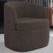 Kit 2 Poltronas Giratória Decorativa para Sala Dandara Z08 Veludo Marrom - Mpozenato