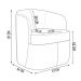 Kit 2 Poltronas Giratória Decorativa para Sala Dandara Z08 Veludo Marrom - Mpozenato