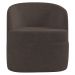 Kit 2 Poltronas Giratória Decorativa para Sala Dandara Z08 Veludo Marrom - Mpozenato