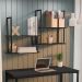 Kit 2 Prateleiras Decorativas Multiuso Estilo Industrial Loft D09 Preto - Mpozenato