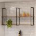 Kit 2 Prateleiras Decorativas Multiuso Grande Estilo Industrial Loft D09 Demolição - Mpozenato