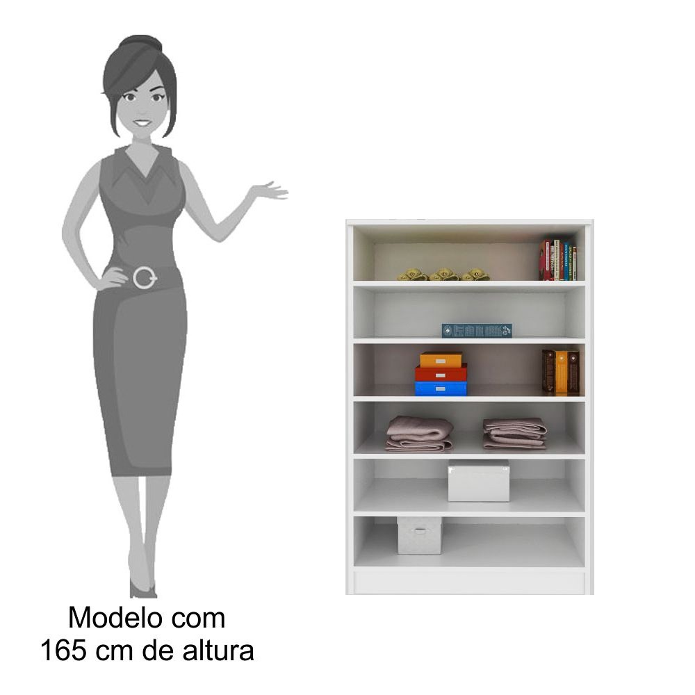 Kit 3 Armários Multiuso para Lavanderia Bell P04 Branco - Mpozenato