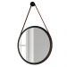 Kit 3 Espelhos Decorativos Redondos 54cm Com Alça Adnet Escandinavo H01 Preto - Mpozenato
