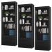 Kit 3 Estantes Livreiro Multiuso 2 Gavetas e 5 Prateleiras Fancy Q01 Preto Fosco - Mpozenato
