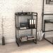 Kit 3 Estantes Livreiro Multiuso Prisma Estilo Industrial 60cm 3 Prateleiras C08 Preto Onix - Mpozenato