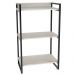 Kit 3 Estantes Livreiro Multiuso Prisma Estilo Industrial 60cm 3 Prateleiras C08 Snow - Mpozenato