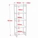 Kit 3 Estantes Livreiro Multiuso Prisma Estilo Industrial 60cm 5 Prateleiras C08 Snow - Mpozenato