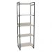 Kit 3 Estantes Livreiro Multiuso Prisma Estilo Industrial 60cm 5 Prateleiras C08 Snow - Mpozenato
