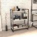 Kit 3 Estantes Livreiro Multiuso Prisma Estilo Industrial 80cm 3 Prateleiras C08 Snow - Mpozenato